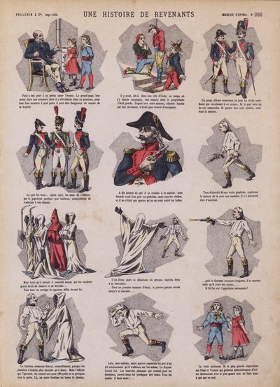 A story of ghosts by French School