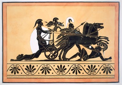 A war chariot and vanquished enemies, published 1808-10 by French School