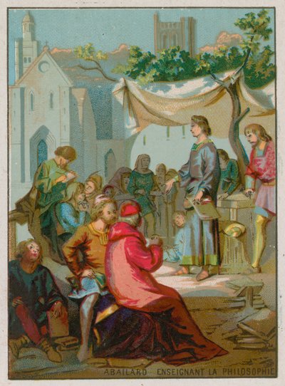 Abelard teaches philosophy by French School