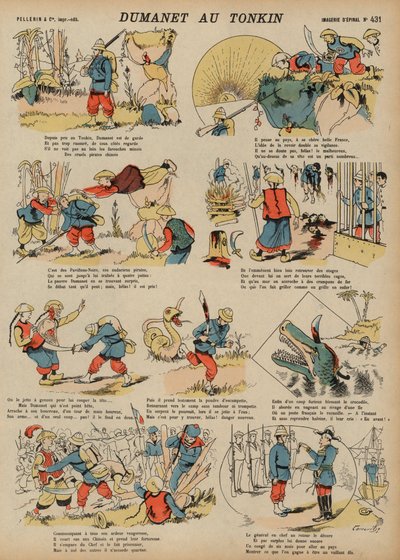 Adventures of Dumanet, a French Soldier, in Tonkin by French School