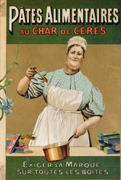 Advertisement for Au Char de Ceres pasta, c.1900 by French School