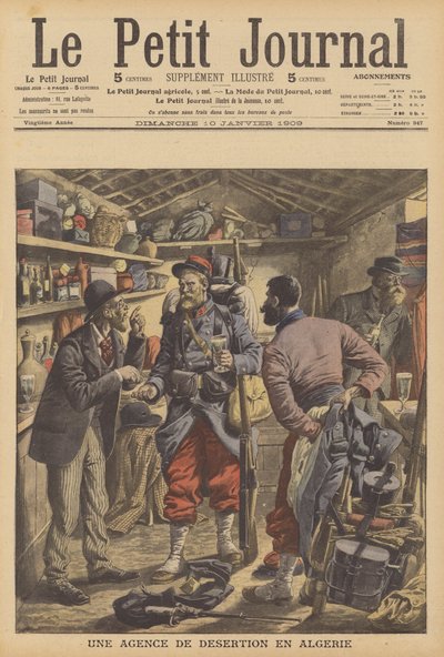 Agency for deserters from the French Foreign Legion in Algeria by French School