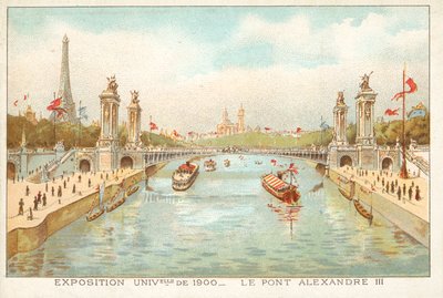 Alexander III Bridge, Exposition Universelle 1900, Paris by French School