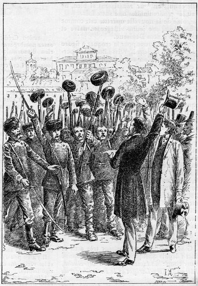 Alexander of Battenberg - Alexander I of Bulgaria or Alexander of Battenberg (1857-1893) proclaimed in Philippopoli the union of Romania and Bulgaria by French School