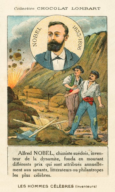Alfred Nobel, Swedish Chemist and Industrialist Who Invented Dynamite by French School