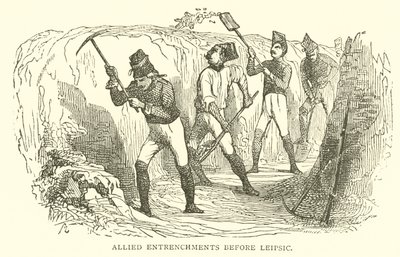 Allied Entrenchments before Leipzig by French School