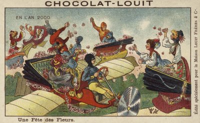 An Airborne Flower Festival in the Year 2000 by French School