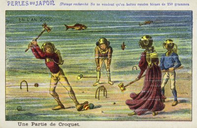 An Underwater Game of Croquet in the Year 2000 by French School