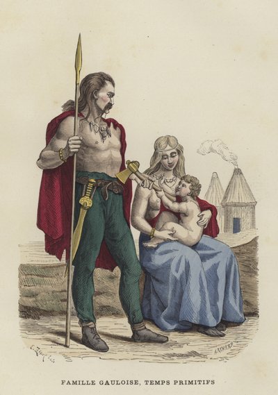 Ancient Gaulish family by French School