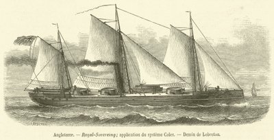 England, Royal Sovereign, application of the Coles system by French School