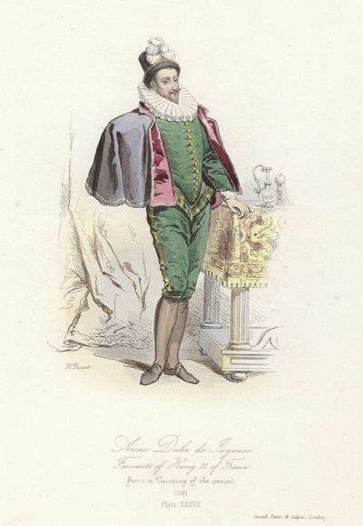 Anne, Duke of Joyeuse, favourite of Henry III of France by French School