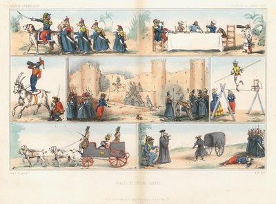 Anthropomorphic Dogs and Monkeys by French School