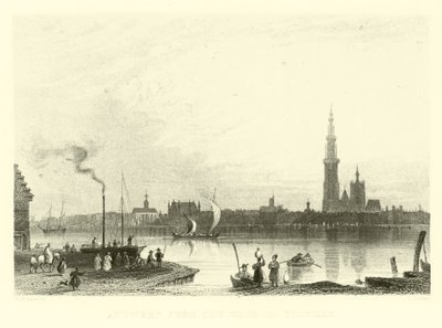Antwerp from the Tête de Flandre by French School