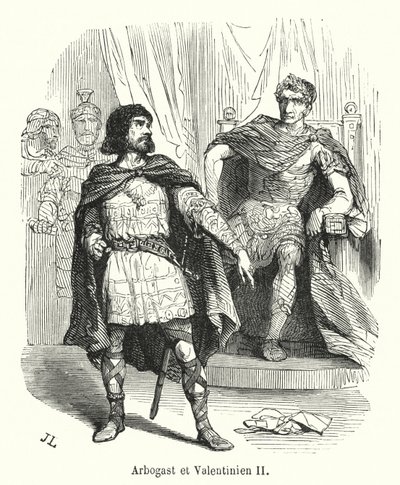 Arbogast and Valentinian II by French School