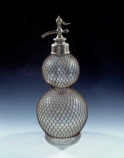 Glass siphon, 20th century by French School