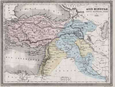 Asia Minor, Armenia, Mesopotamia, Assyria and Syria in Antiquity - Plate Extracted from 