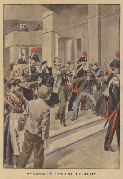 Assassinated in front of the jury by French School