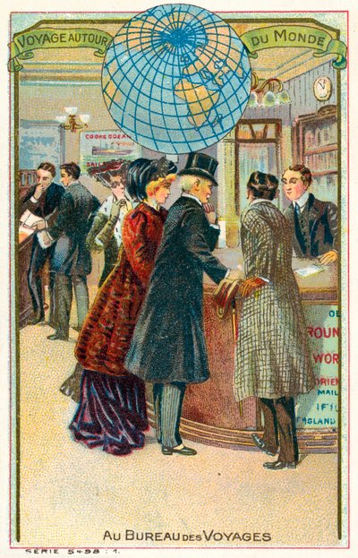 At the travel agent by French School