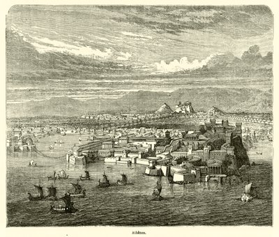 Athens (engraving) by French School