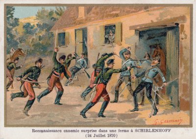 Attack on a Farmhouse in Schirlenhoff by French School