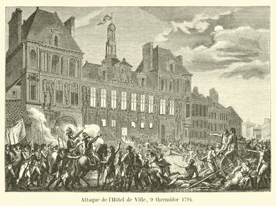 Attack on the Hotel de Ville, 9 Thermidor 1794 by French School