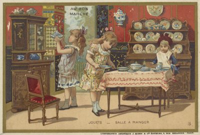 Au Bon Marche cards featuring children