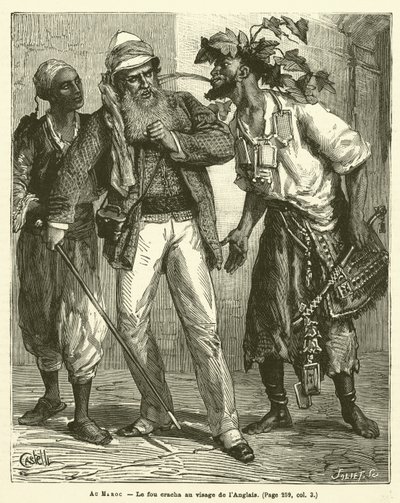 In Morocco (engraving) by French School