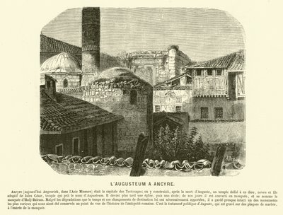 Augusteum, Temple of Augustus and Rome, Ankara, Turkey by French School