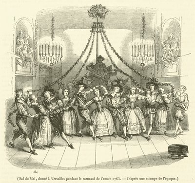 May Ball, given at Versailles during the carnival of 1763 by French School