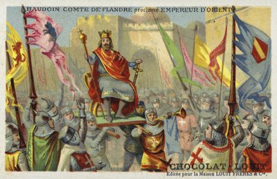 Baldwin IX, Count of Flanders, Declared Emperor of Constantinople, 1204 by French School