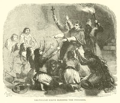 Balthazar Calvo blessing the poniards by French School