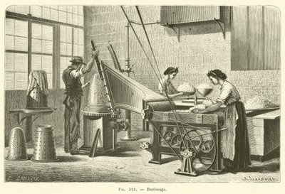 Bastissage (engraving) by French School