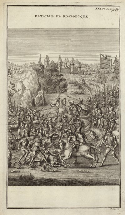 Battle of Rosebecque by French School