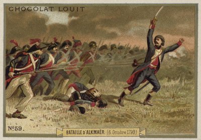 Battle of Alkmaar, 6 October 1799 by French School