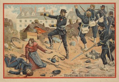 Battle of Chateaudun, 1870 by French School