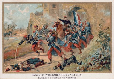 Battle of Wissembourg, Defence of the Chateau Geisberg by French School