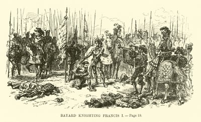 Bayard knighting Francis I by French School