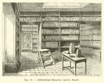 Mazarine Library, Naude Gallery by French School