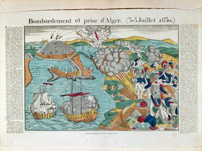 Bombardment and Siege of Algiers by French School