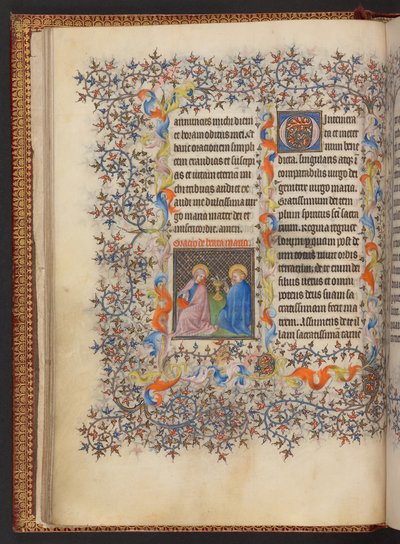 Book of Hours, Add MS 32454 f.14v, France by French School