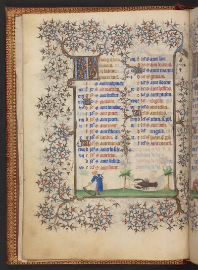 Book of Hours, Add MS 32454 f.4v, France by French School