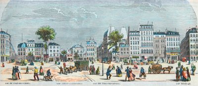 Boulevard des Filles du Calvaire and Boulevard du Temple - Rue Pont aux Choux - Rue des Filles-du-Calvaire - Rue Saintonge - Engraving in 