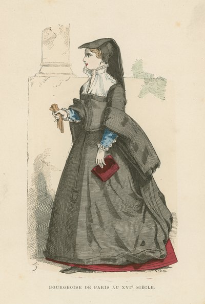 Bourgeois Parisian Woman, 16th Century by French School