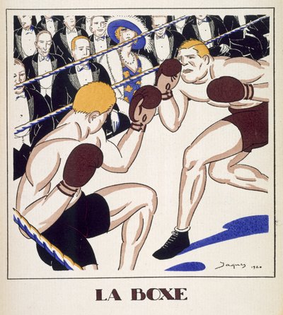 Boxing, from Monsieur 1920 by French School