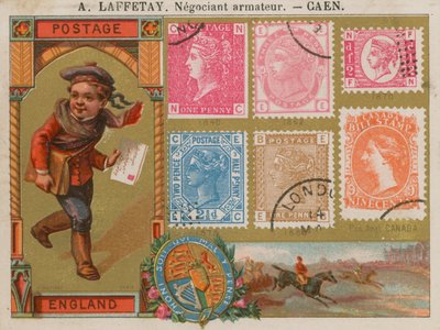 British and Canadian postage stamps by French School