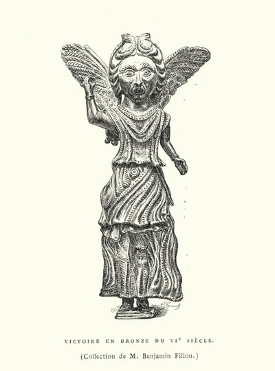 Bronze figure of Victory, 6th Century by French School
