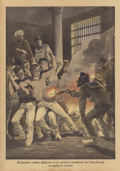 Bullying among prisoners at the maritime prison of Cherbourg by French School