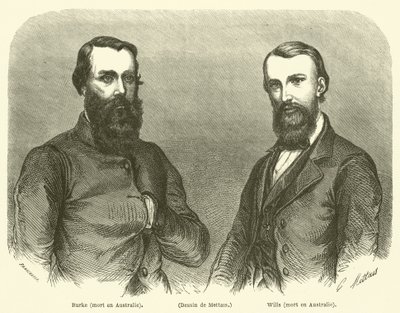 Burke, Wills, Died in Australia by French School