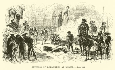 Burning of reformers at Meaux by French School