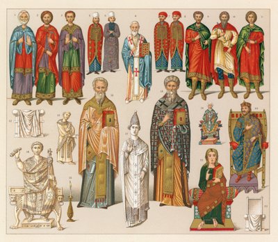 Byzantine Costume by French School